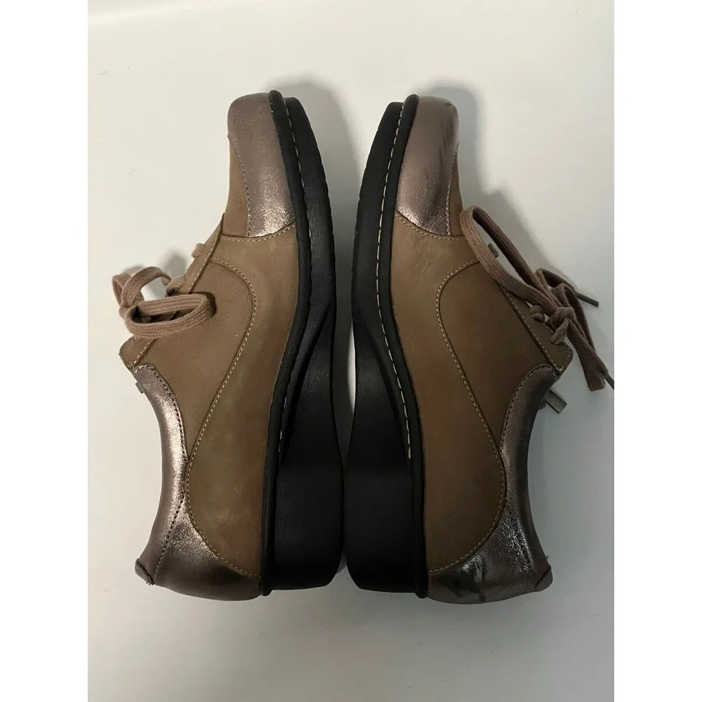 Dansko Size 38 / 7.5 - 8  Brown Leather Sneakers Hiking/walking Comfort Shoes - Picture 4 of 11